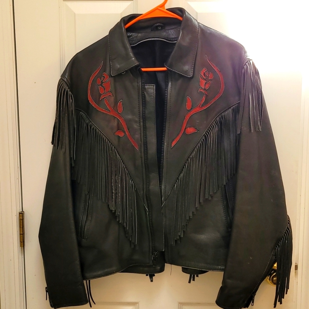Ladies leather jacket